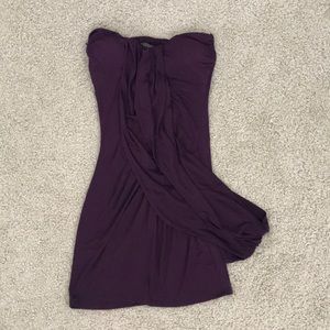 CHARLOTTE RUSSE MINI DRESS W/ CUT OUT BACK PURPLE